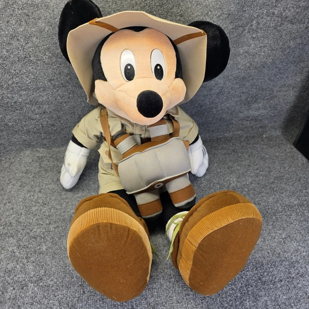 Safari Mickey Mouse Disney Animal Kingdom Plush Parks World 24 inches EUC